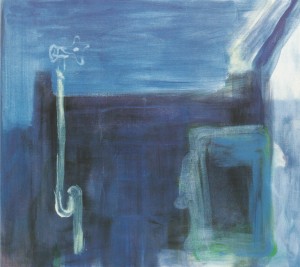 'Blauw bad', 1996, olie op doek, 82 X 90 cm